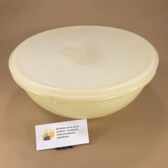 Vintage Tupperware Fix-N-Mix Bowl Pale Yellow #274 - Picture 1 of 5